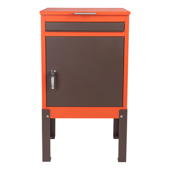 Bo&icirc;te de d&eacute;p&ocirc;t de colis Zenewood avec poteau - WPB056